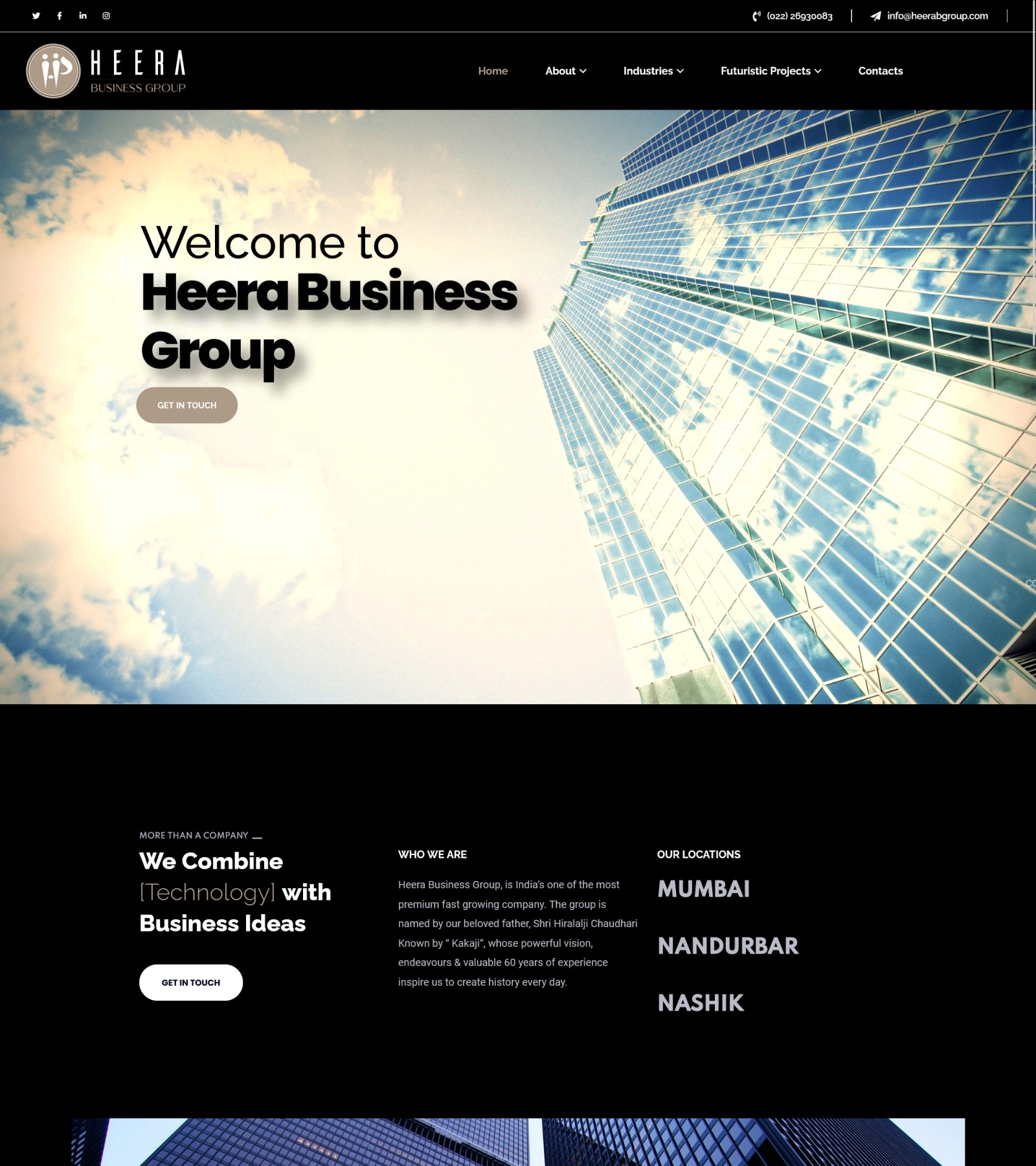 corporate business website